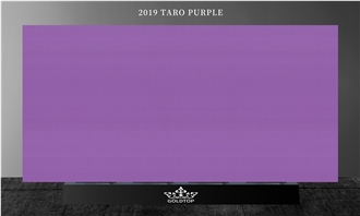 2Cm And 3Cm Home Decoration Pure Purple Quartz Slabs
