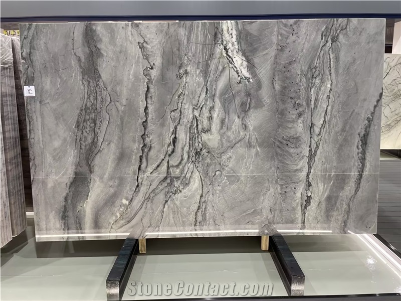 Elegant Grey Marble Platinum Gray Marble Slabs