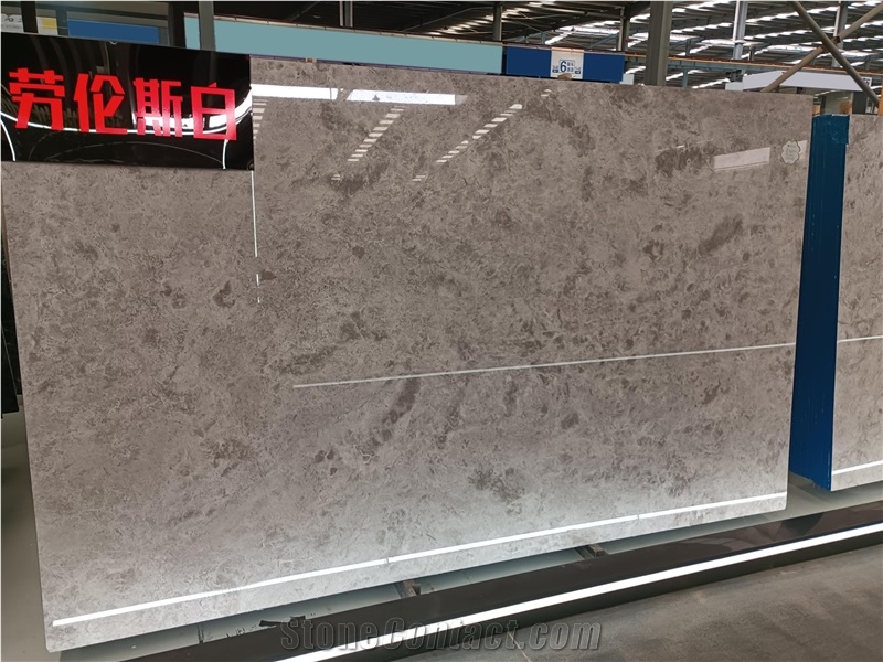 Gorgeous Decorative Lawrence White Brown Marble Slabs