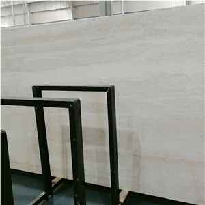 Nice Polised Stone Italy Ivory White Travetine Slabs