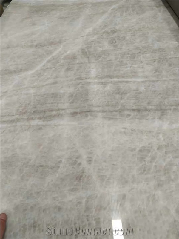 Polished Surface Taj Mahal Quartzite White Quartzite Slabs