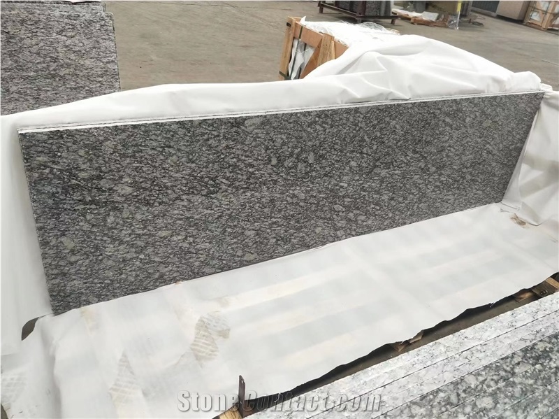 China Sea Wave Grey Granite Polished Slabs