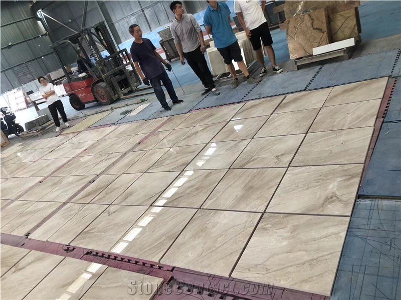 Daino Reale Marble Vein Cut Tiles Flooring