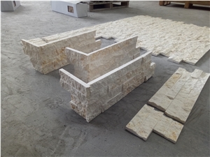 Beige Marble Stone Wall Ledge Stone Veneer