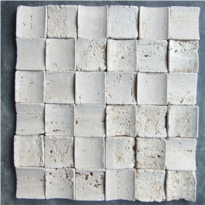 Beige Travertine  Mosaic Tiles Wall Tile Supplier