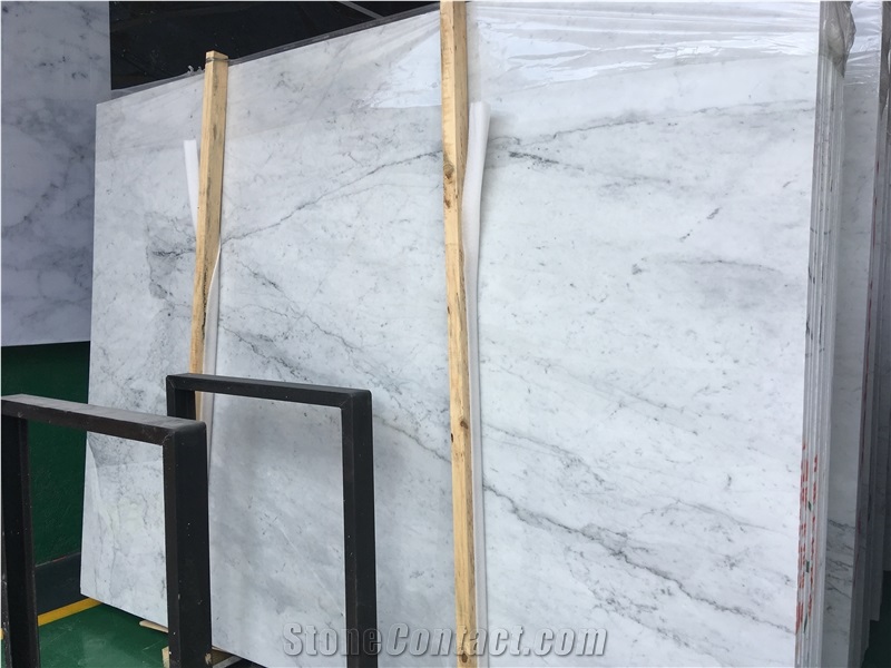 Bianco Carrara White Marble Slab Floor Tile