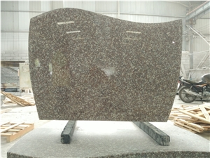 G664 Bainbrook Brown Granite Upright Headstones