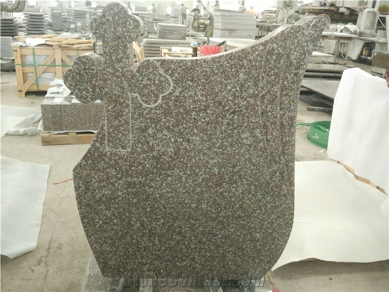 G664 Granite Headstone Memorials European Style