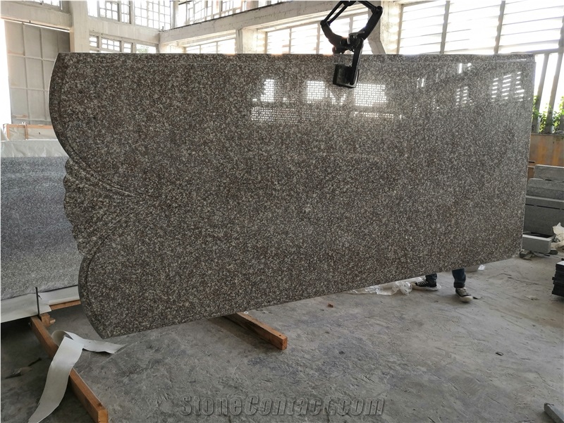 G664 Granite Tombstone Slab Polished
