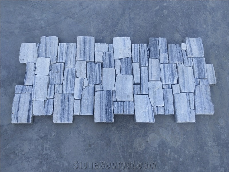 Grey Cement Back Wall Stone Cladding Panels Veneer