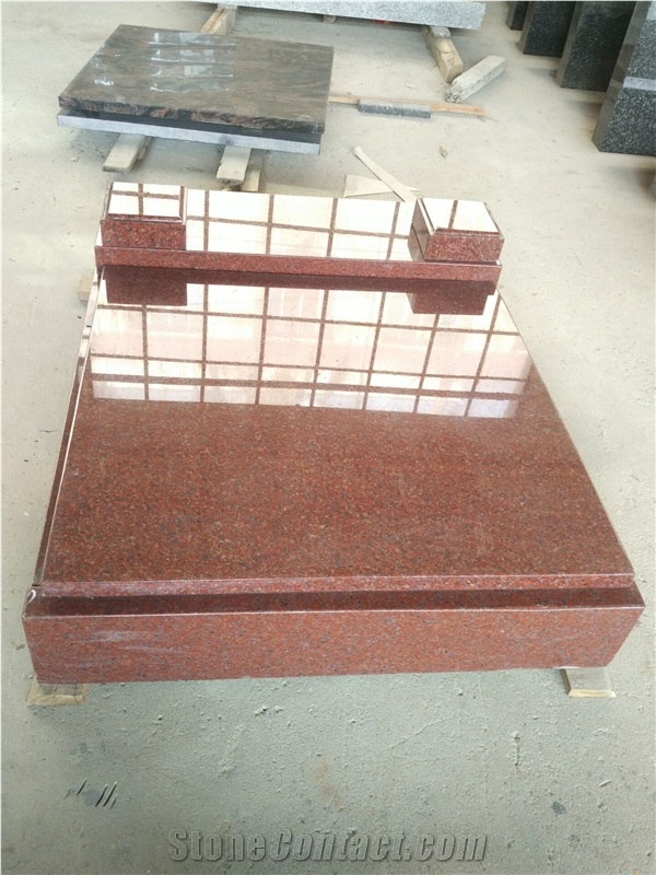 Indian Red Granite Mini Tombstone Memorials