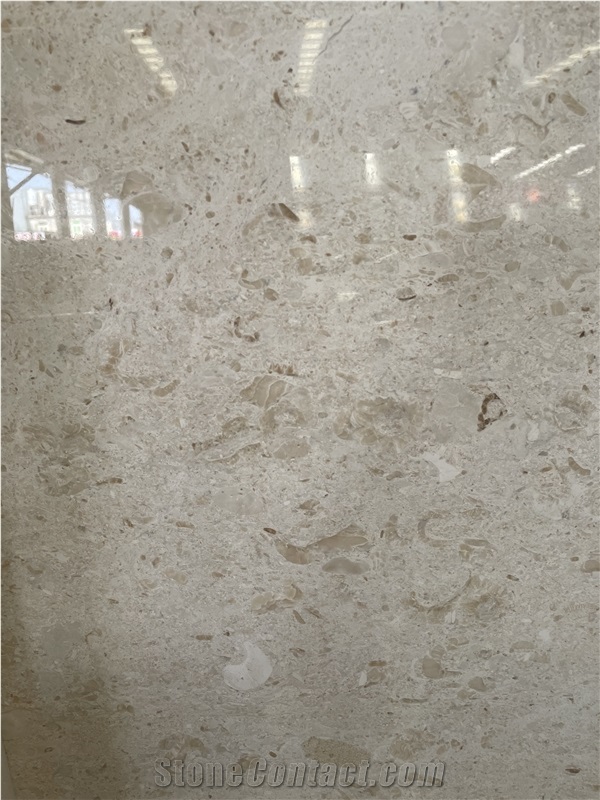Crema Pearl Beige Limestone Slab Tiles