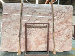 Polished Rosa Pink Marble Stone Slab