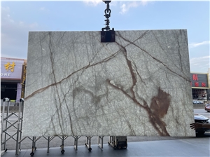 Royal Ice Jade White Onyx Stone Slab