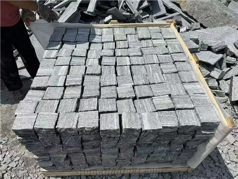 China Nero Santiago Granite Cube Stone