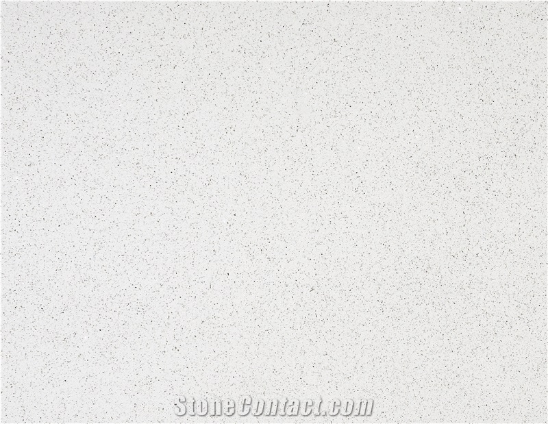 Bianco Crystal White Quartz Slab From China Factory AQ1087