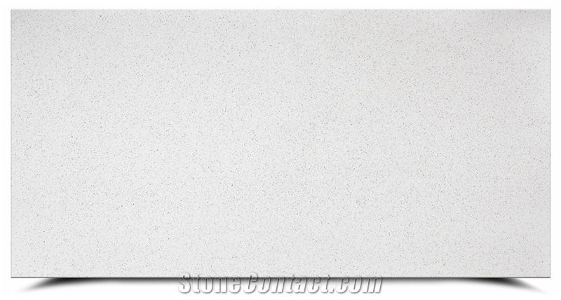 Bianco Crystal White Quartz Slab From China Factory AQ1087