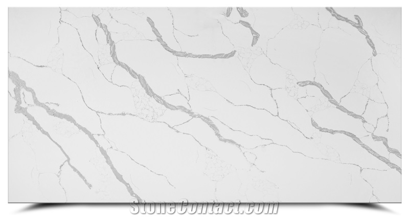 Calacatta Classic Super White Engineered Marble Slab AQ6012