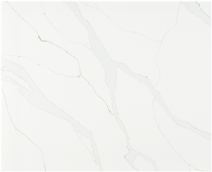 Calacatta Series White Platinum Quartz Stone Tile AQ-905