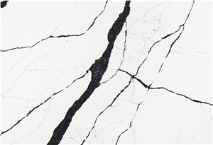 Calacatta Sparkling White Quartz Engineered Stone Slabs