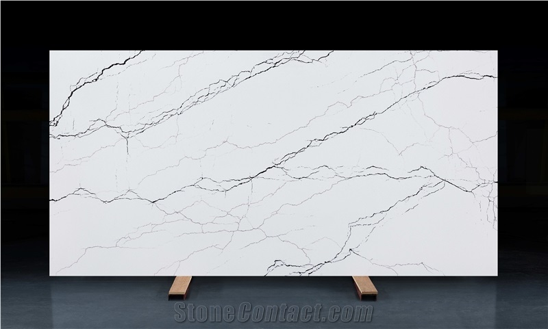 China Artificial Quartz Stone Slab Carrara Surface Tile
