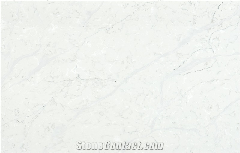 Engineered Stone Creek White Quartz Tiles AQ021