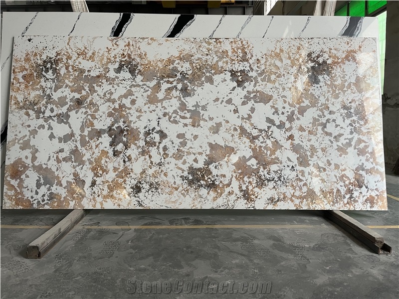 Granite Look Polished Quartz Stone Slab China Supplier