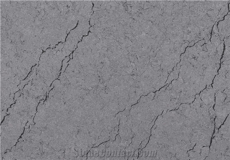 Grey Engineered Quartz Carrara Stone Slab Tile