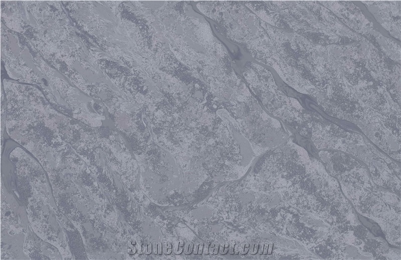 Grey Quartz Artificial Stone New Design Manmade Slab