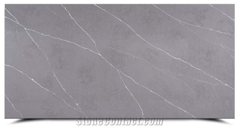 Manmade Grey Artificial Stone Slab From China Factory AQ5146