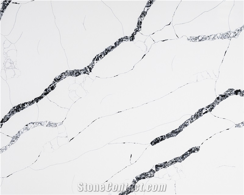 Marble Textures Premium Quality White Quartz Slabs