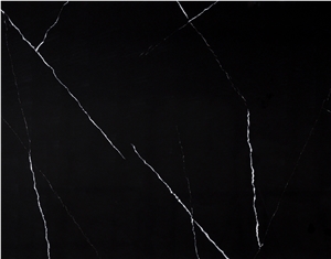 Polished Black Engineered Quartz Sotne Tiles