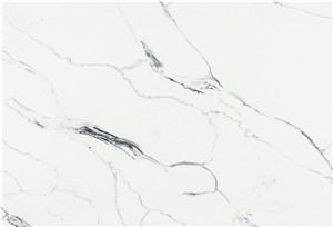 Polished Ice White Quartz Stone Slabs Tiles AQ902