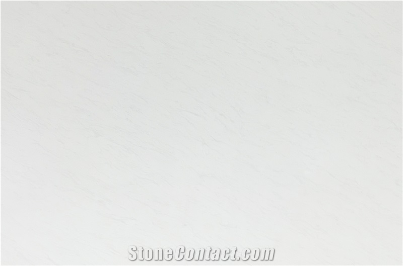 Pure White Quartz Stone Artificial Stone From  China Factory