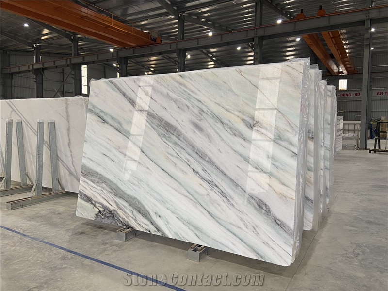 Top Decoration White Marble Slab Luxury