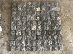 Black Lava Stone Split Face - Pedra Hitam Bruta 10X10