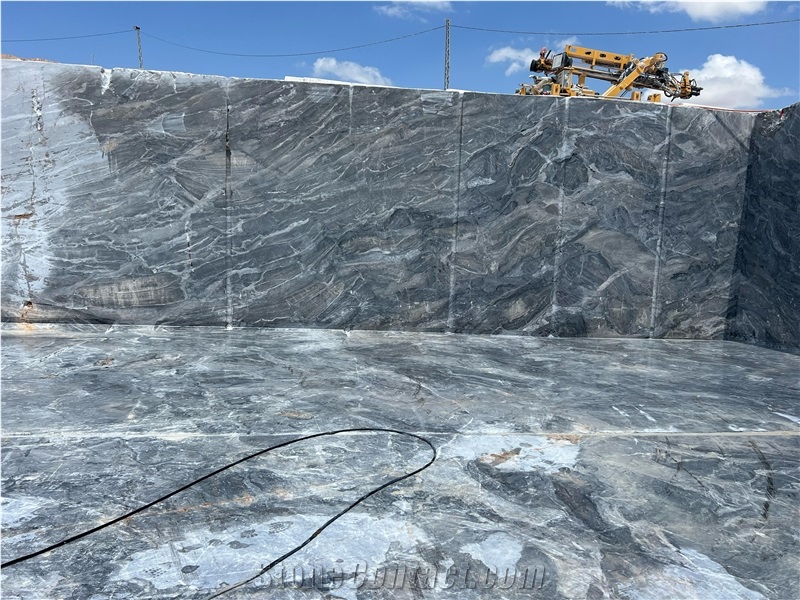 AET Mining Cascata Grey Marble Karaman Quarry