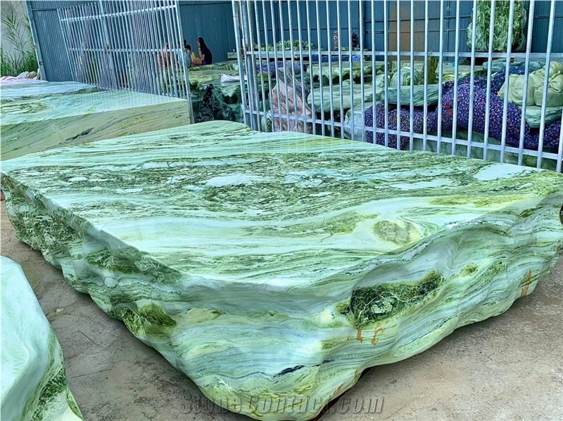 Green Jade Marble Slab