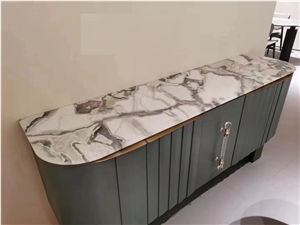 ZR  Artificial Marble Commercial Counters White Countertops
