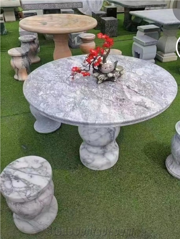 MC090 Stone Outdoor Furniture Table Set