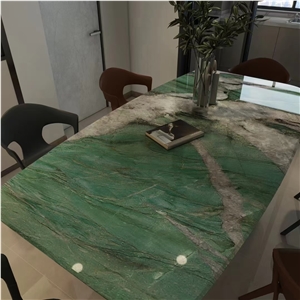ZJ0102 Quartzite  Table Tops Green Stones Table Top