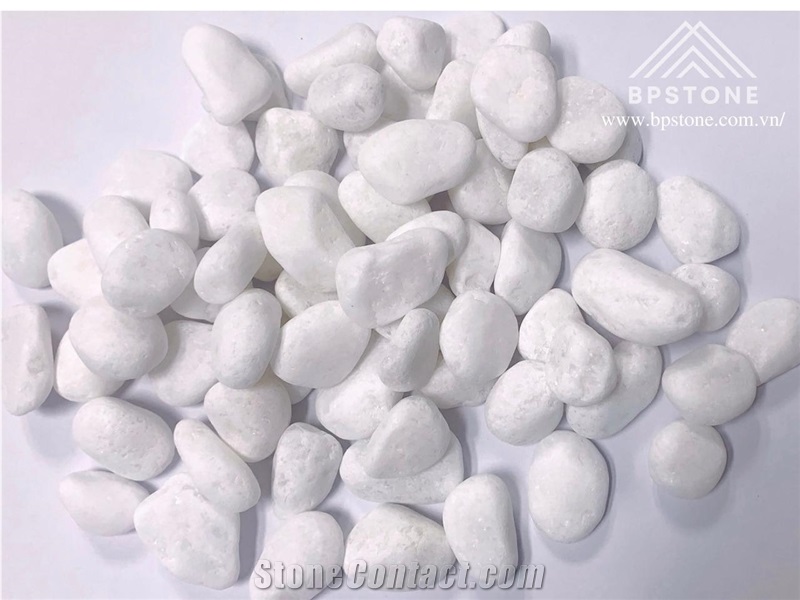 White Pebbles Limestone Chip Form