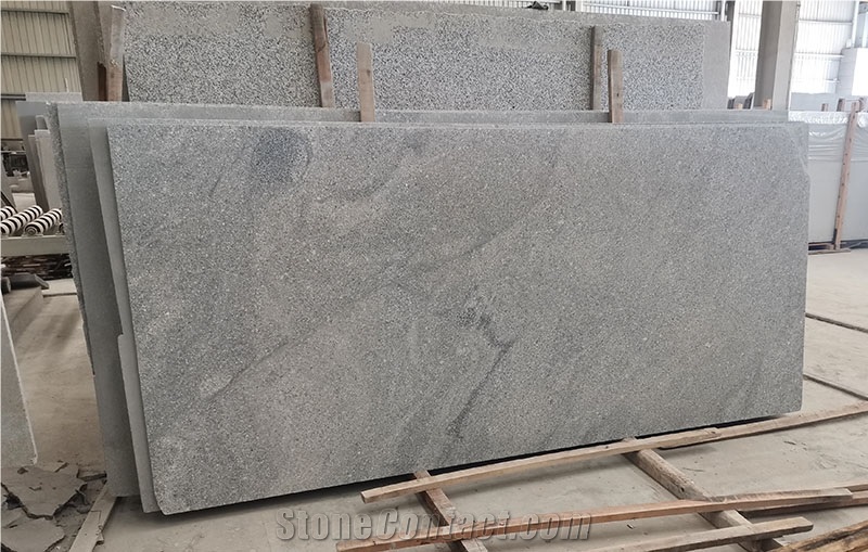 Ash Grey Granite Slab Polished