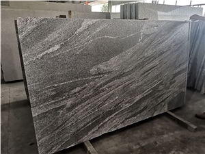 China Juparana Grey Granite Slabs Polished Finish