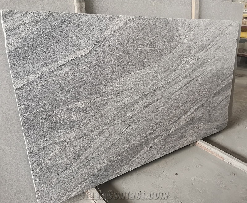 China Juparana Grey Granite Slabs Polished Finish