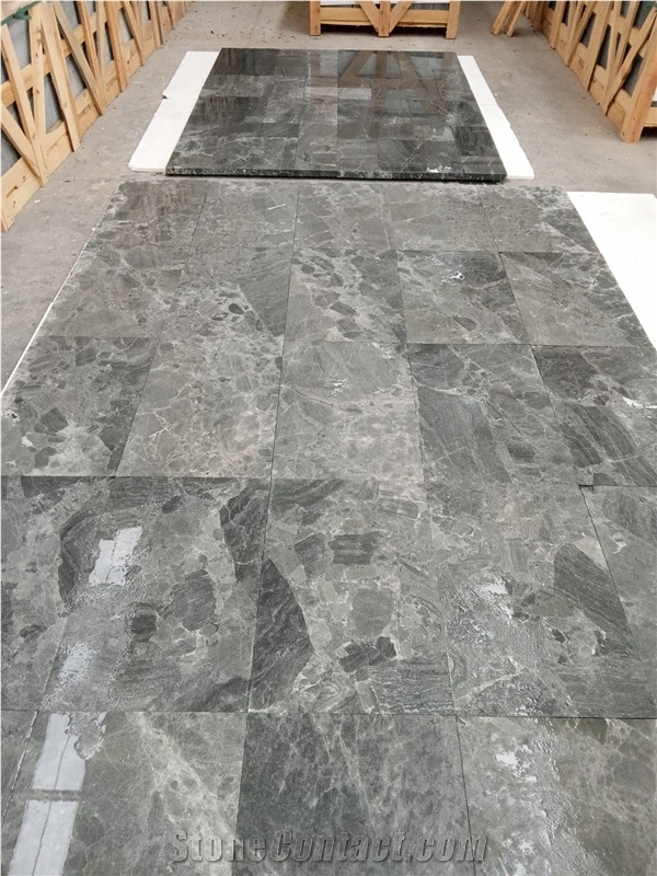 Frig Grey Sandblasted Marble Tiles 3X40.6X61