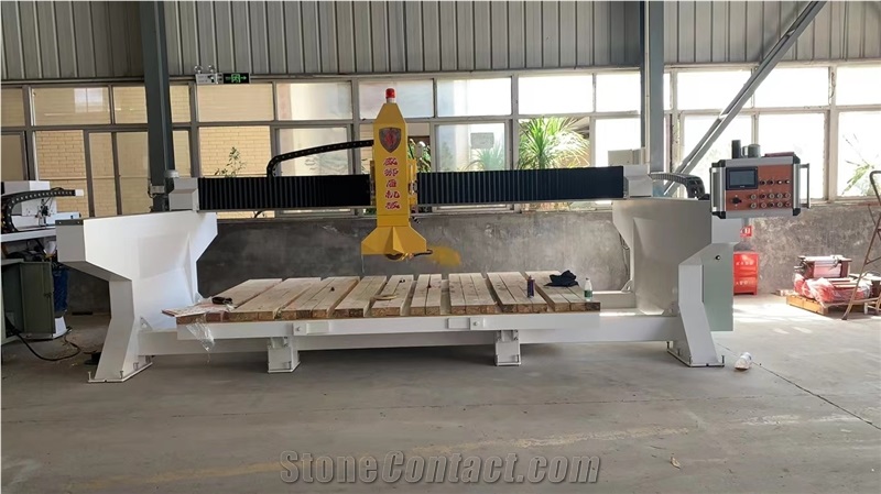 Infrared 4 Axis Marble And Granite Bridge Saw For Quartz Cutting
