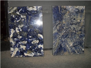 Lapis Lazuli Blue Semiprecious Slab Wall Floor