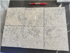 Adair Grey Limestone Slab Tile