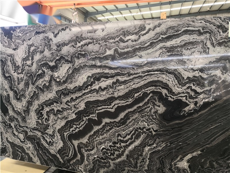 Brazil Agate Black Granite Slab Kitchen Washroom Tile Floor